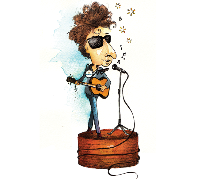 Bob Dylan illustration